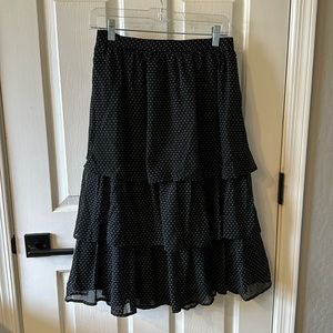 J.Crew Factory tiered midi skirt